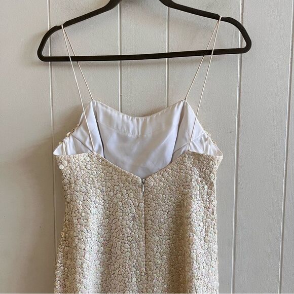 Vintage Alyce Designs Elegant Sequin Gown with Slit - Picture 3 of 11